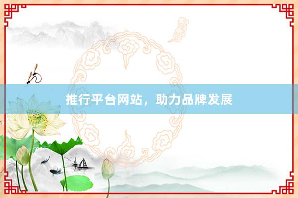 推行平台网站，助力品牌发展